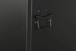 Estantería Taquilla de Metal Negro de Una Puerta MB-209231