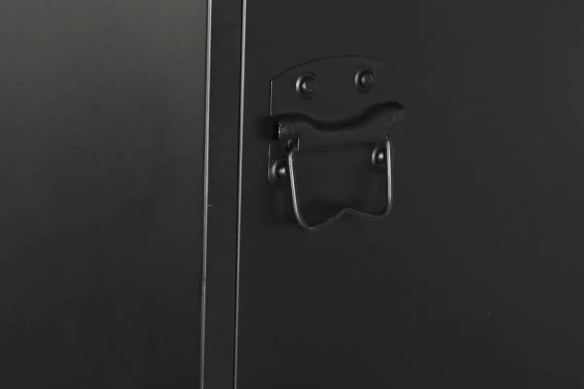 Estantería Taquilla de Metal Negro de Una Puerta MB-209231