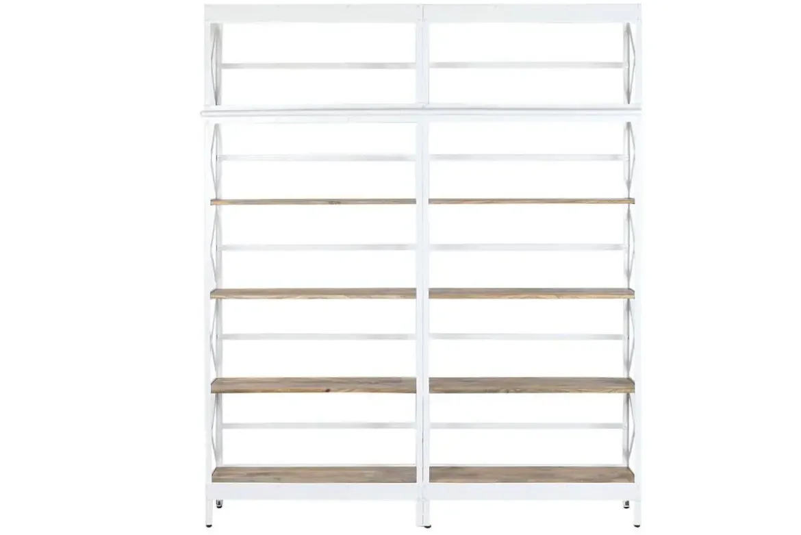 Estanteria con Escalera Metal-Madera de Mango 220 cm MB-218893