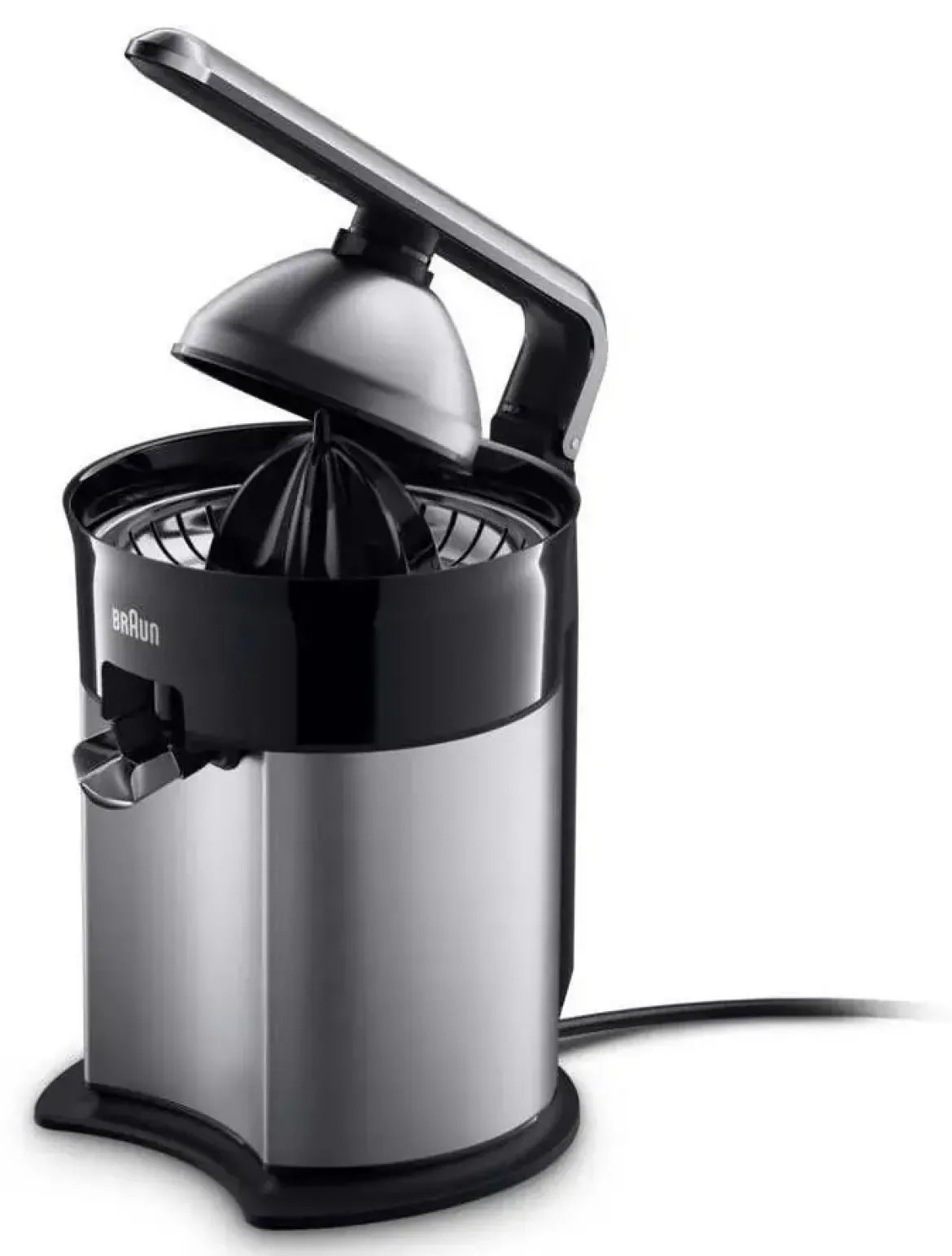 Exprimidor Eléctrico Inox Braun-H 160W Directo al Vaso Modelo CJ7050BK