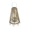 Farol de Madera de 53 cm Gris CONIC