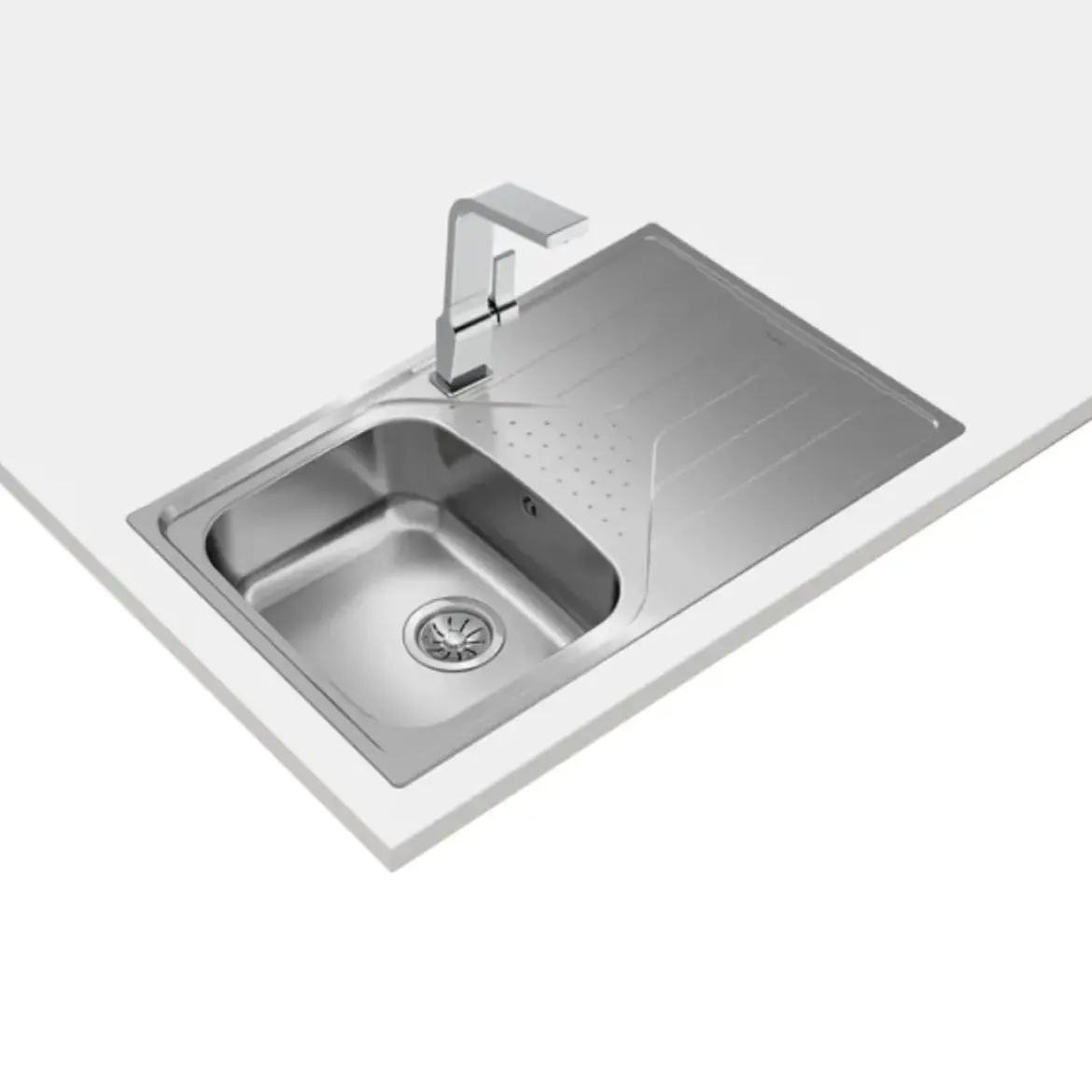 Fregadero Teka Universe 45 T-XP Acero Inoxidable 1 Cubeta Escurridor Derecho 115110013