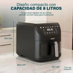 Freidora de Aire PRINCESS AeroFryer Slim 8L 2000W 182476