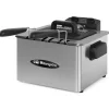 Freidora Orbegozo 4.5L Inox 3 Cestillos 2180W FDR55