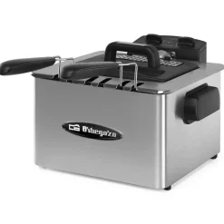 Freidora Orbegozo 4.5L Inox 3 Cestillos 2180W FDR55