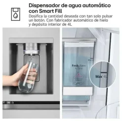 Frigorífico Americano Inox con Dispensador y Hielo Automático GMF961PY3E