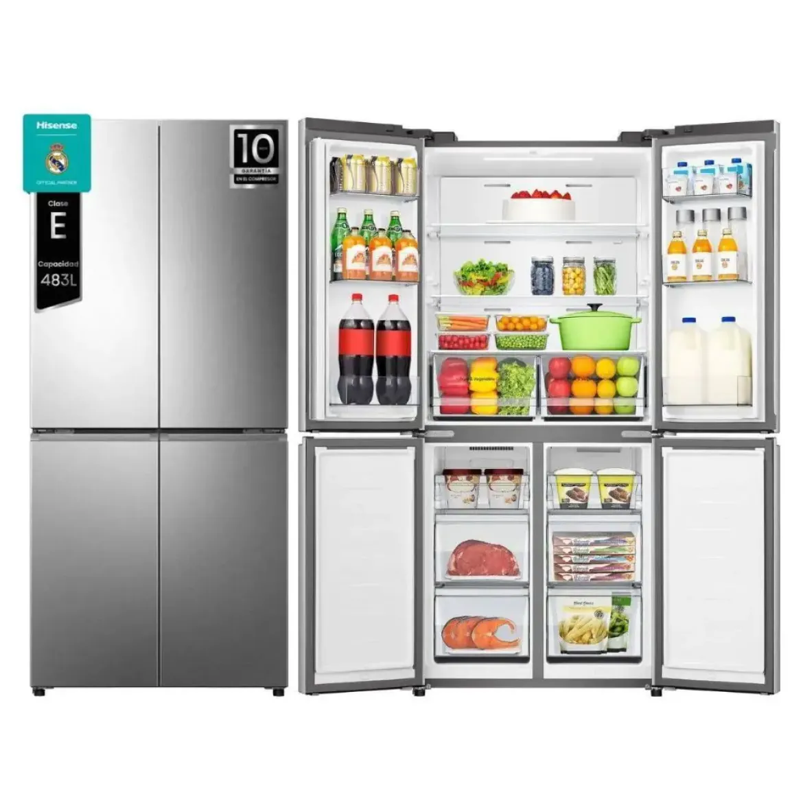 Frigorífico Americano Inox 4 Puertas con WiFi Clase E MQ79470IE
