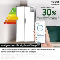 Frigorífico Americano Samsung 4 Puertas Inox 488L RF48A401EM9