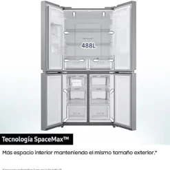 Frigorífico Americano Samsung 4 Puertas Inox 488L RF48A401EM9