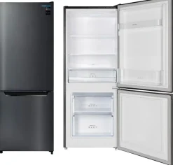 Frigorífico Combi Acabado Dark Inox Clasificación Energética E 205 L INFINITON FGC210C14DEK