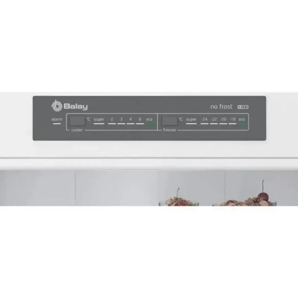 Frigorífico Combi Acero Inoxidable Antihuellas 186x60 BALAY 3KFE553XI