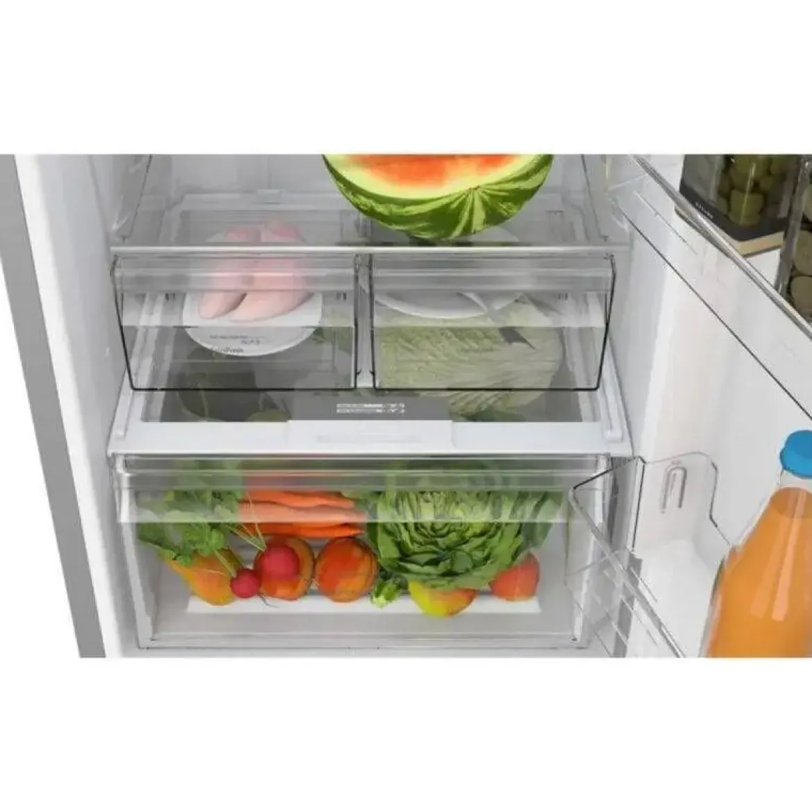 Frigorífico Combi Acero Inoxidable Antihuellas 186x60 BALAY 3KFE553XI