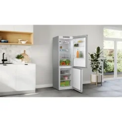 Frigorífico Combi Acero Inoxidable Antihuellas 186x60 BALAY 3KFE553XI