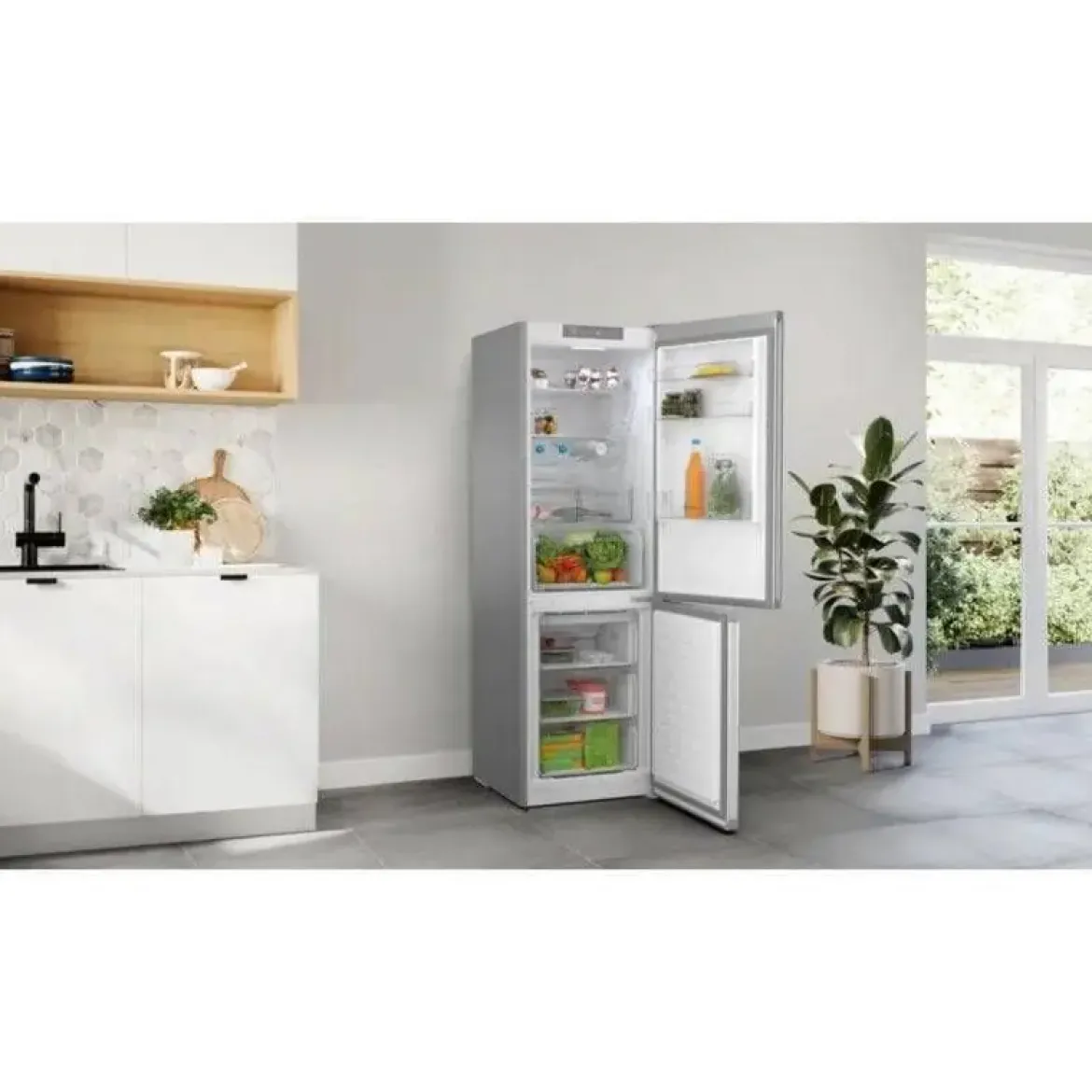 Frigorífico Combi Acero Inoxidable Antihuellas 186x60 BALAY 3KFE553XI