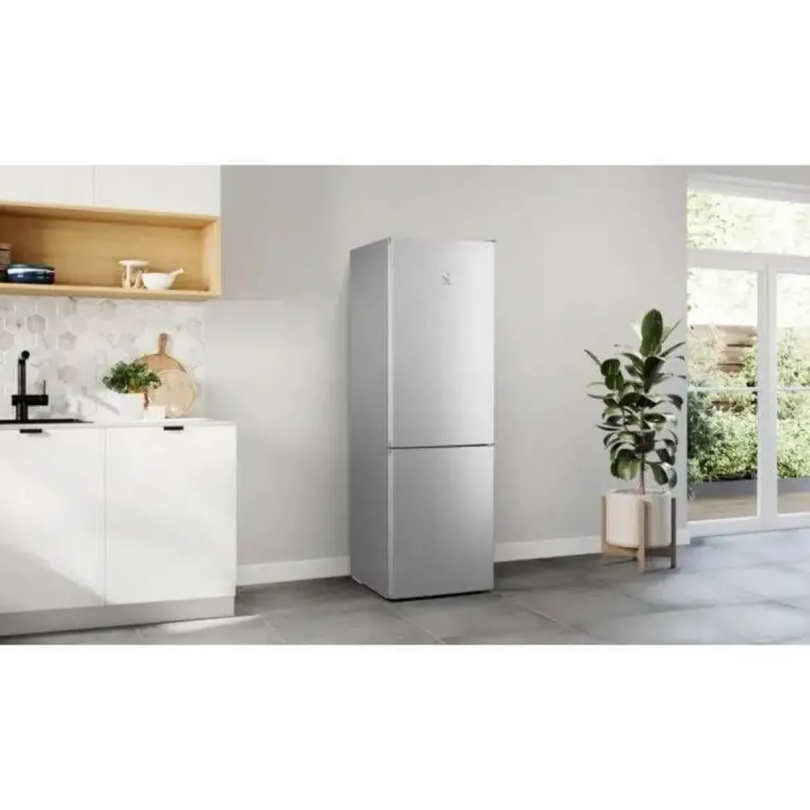 Frigorífico Combi Acero Inoxidable Antihuellas 186x60 BALAY 3KFE553XI