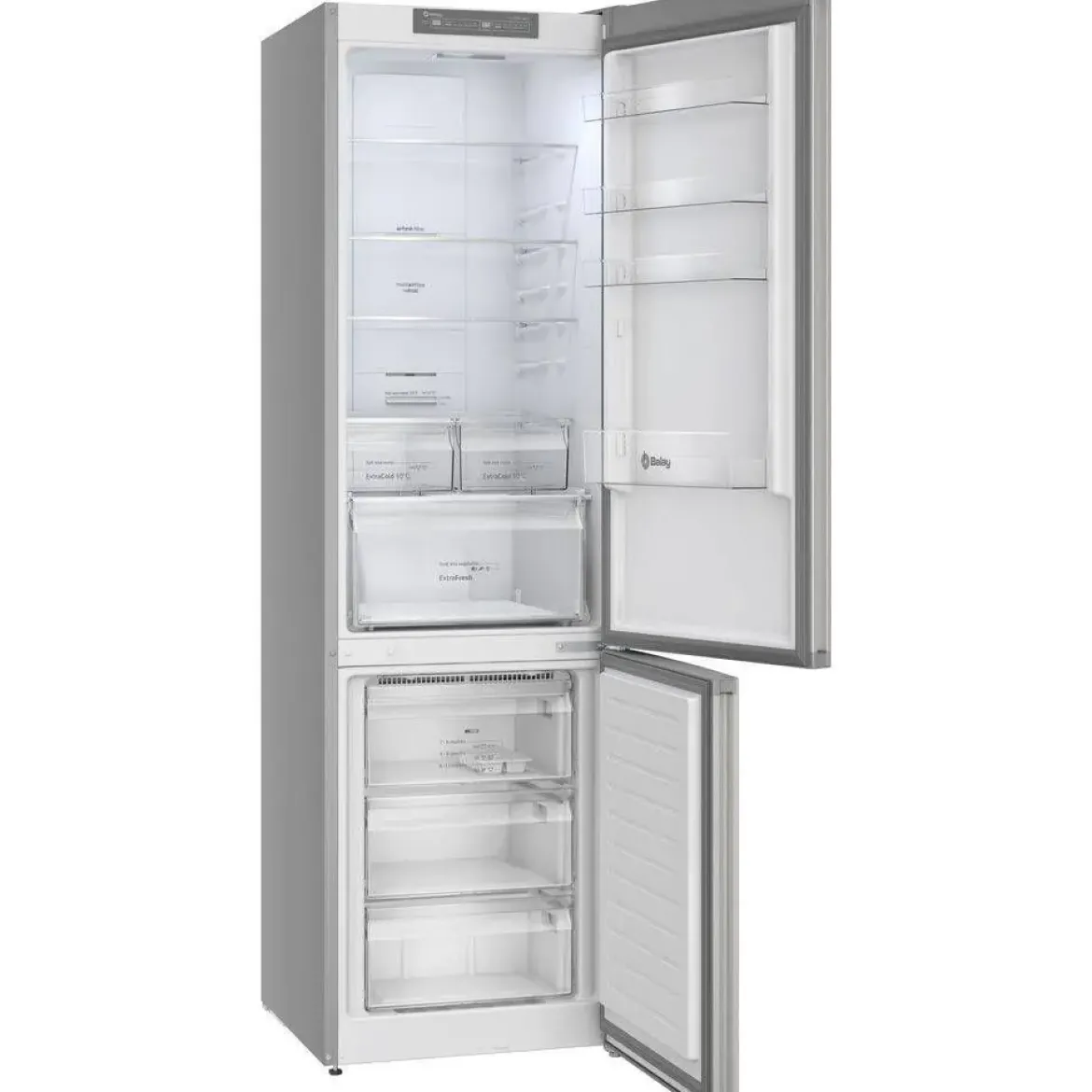 Frigorífico Combi Acero Mate No Frost ExtraFresh BALAY 3KPE753M1