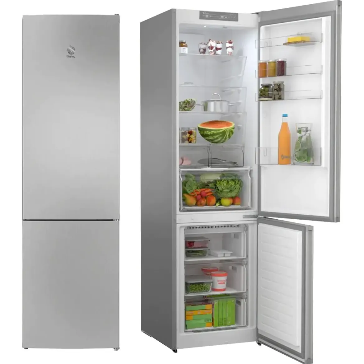 Frigorífico Combi Acero Mate No Frost ExtraFresh BALAY 3KPE753M1