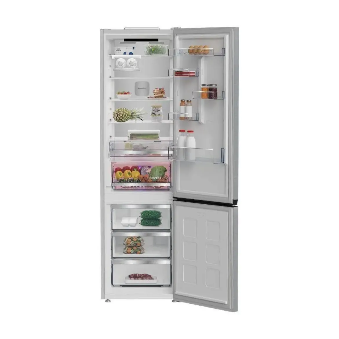 Frigorífico Combi BEKO 415 L Clase C Look Inox NeoFrost B5RCNE416HXBW