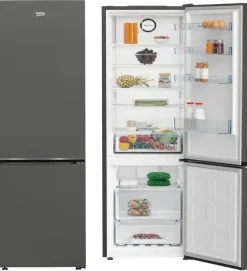 Frigorífico Combi Beko NeoFrost Pro Silver Clase E 355 L B1RCNE404G