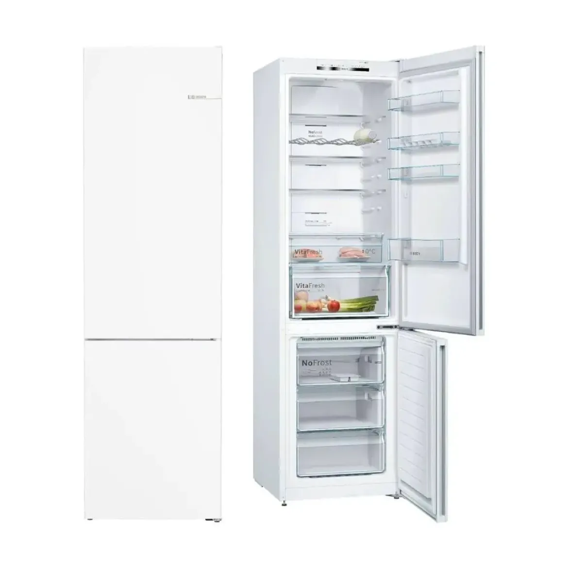 Frigorífico Combi Bosch NoFrost 203x60cm 368L VitaFresh Blanco KGN39VWEB