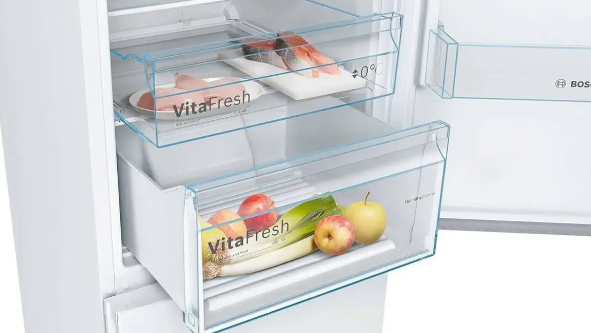 Frigorífico Combi Bosch NoFrost 203x60cm 368L VitaFresh Blanco KGN39VWEB