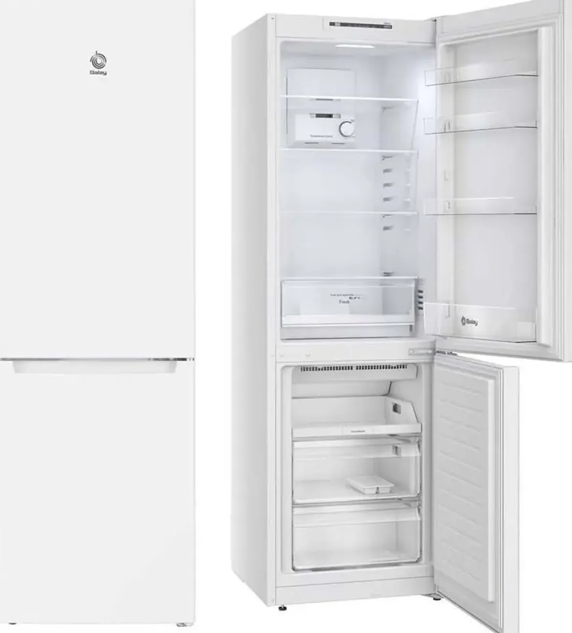 Frigorífico Combi 186 cm No Frost Inverter BALAY 3KFE551WI