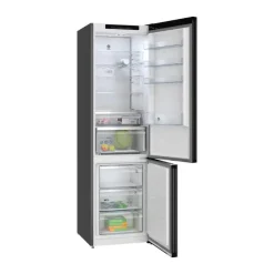 Frigorífico Combi Cristal Negro No Frost de 203 cm BALAY 3KFD855NI