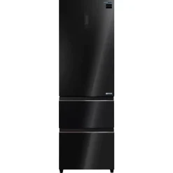 Frigorífico Combi Francés INFINITON Cristal Negro 401 L FRD401T91NEG