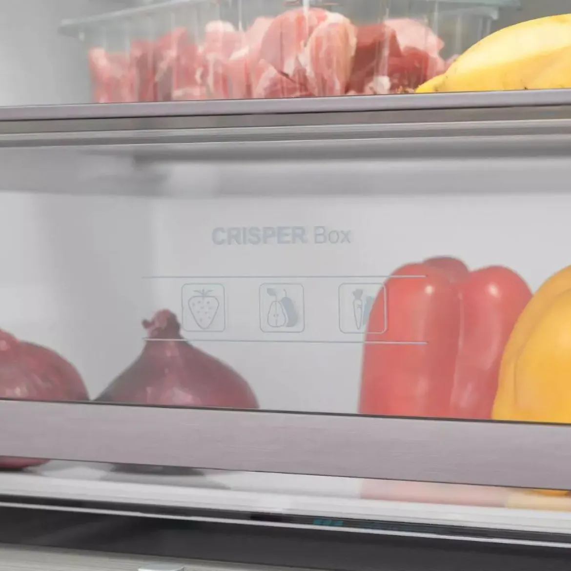 Frigorífico Combi Francés INFINITON Cristal Negro 401 L FRD401T91NEG