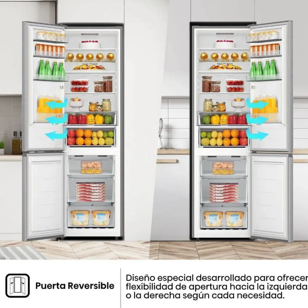 Frigorífico Combi HISENSE Clase A de Acero Inoxidable 336L RB440N4ACA