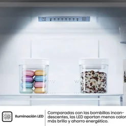 Frigorífico Combi Hisense Inox 304 L Total No Frost Clase E RB390N4ACE