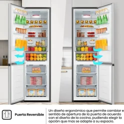 Frigorífico Combi Hisense Inox 336L Clase E RB440N4BCE