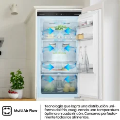 Frigorífico Combi Hisense Integrable No Frost Metal Tech RB3B250SAWE