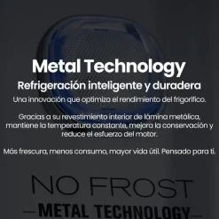 Frigorífico Combi INFINITON FGC403C20DDK 200x60 Dark Inox No Frost Inverter