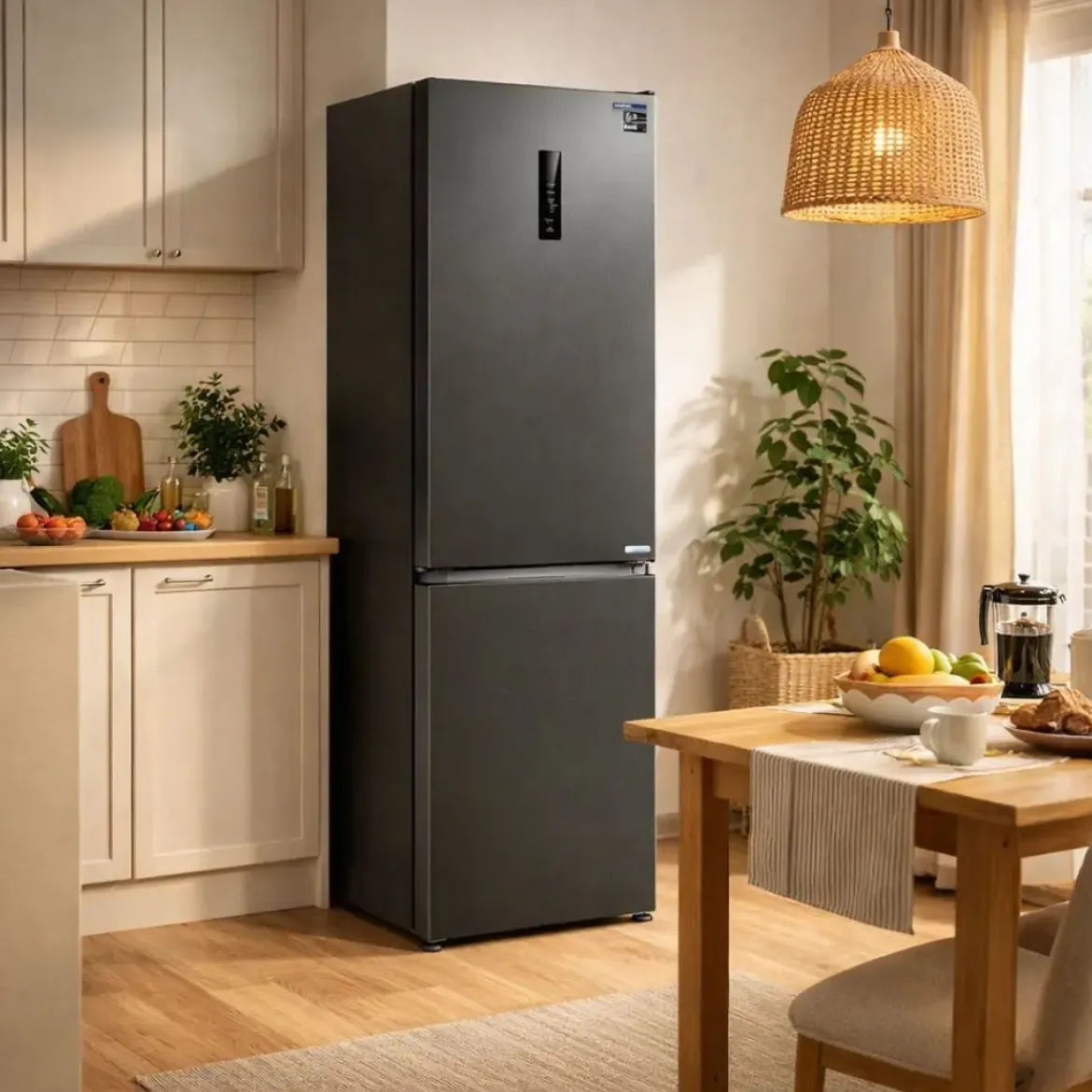 Frigorífico Combi INFINITON FGC403C20DDK 200x60 Dark Inox No Frost Inverter