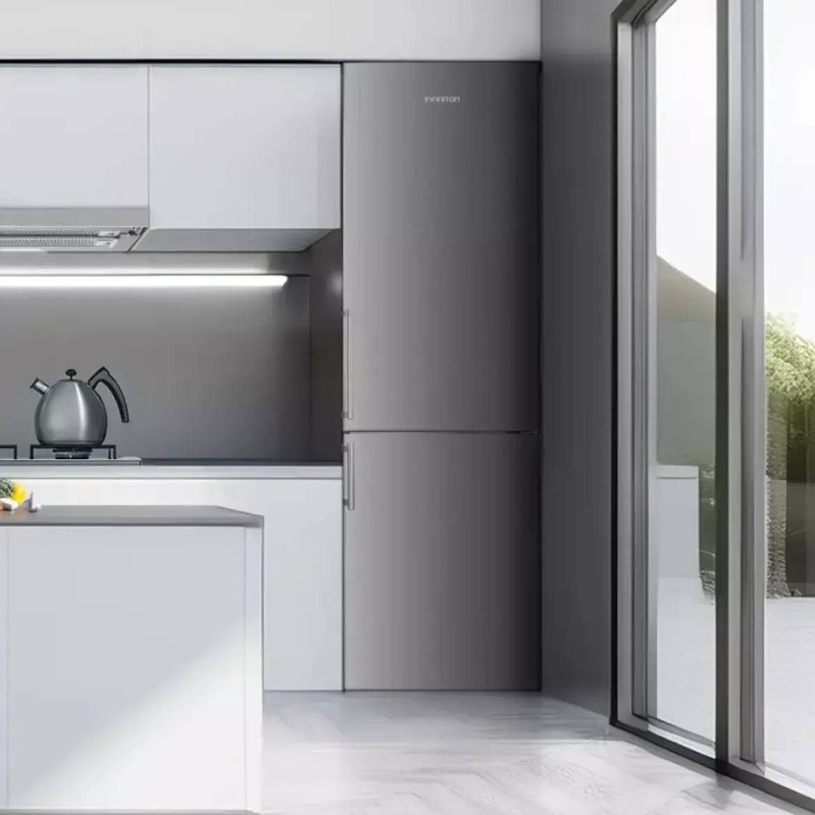 Frigorífico Combi INFINITON No Frost Inox 253L E FGC253C80XEH