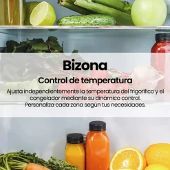 Frigorífico Combi INFINITON No Frost Inox 253L E FGC253C80XEH