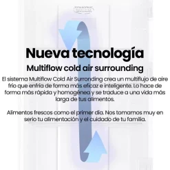 Frigorífico Combi INFINITON No Frost Inox 253L E FGC253C80XEH