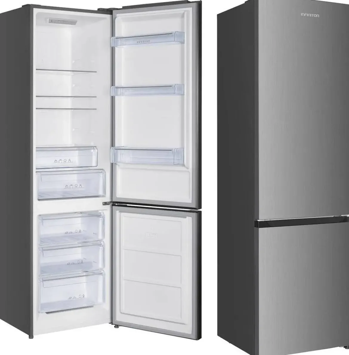 Frigorífico Combi Infiniton Total No Frost 326 Litros Inox FGC343C20XEN
