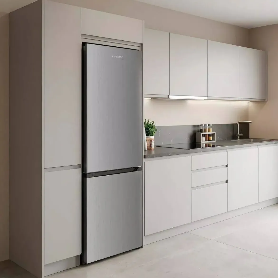 Frigorífico Combi Infiniton Total No Frost 326 Litros Inox FGC343C20XEN