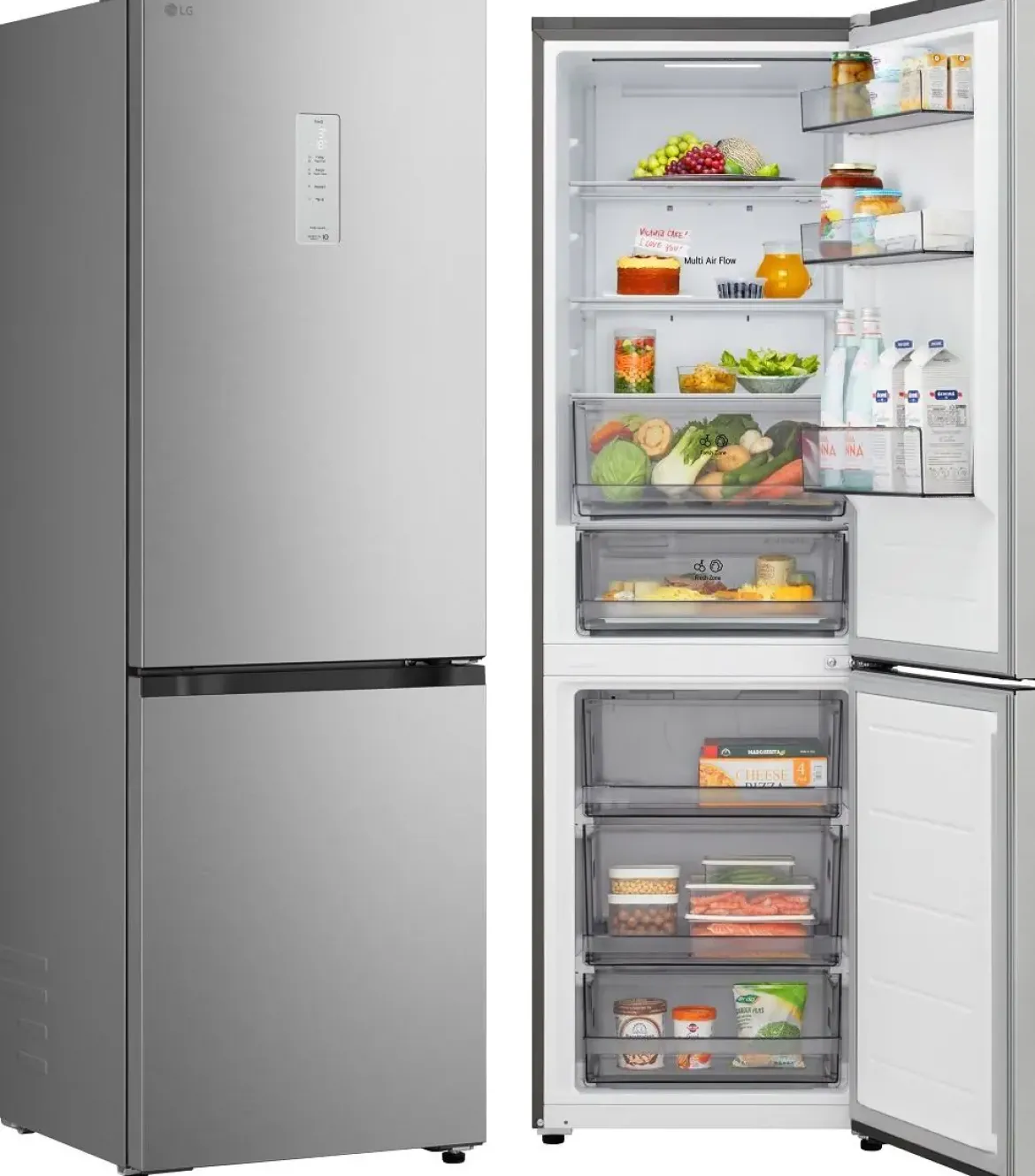 Frigorífico Combi Inox Door Cooling Clase D LG GBBSJ11DPY
