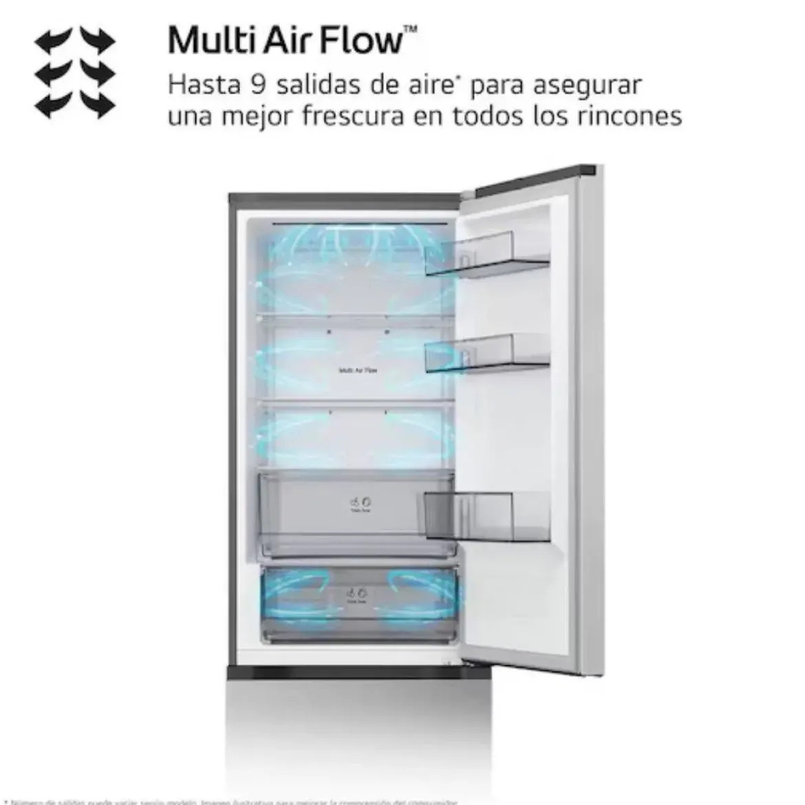 Frigorífico Combi Inox Door Cooling Clase D LG GBBSJ11DPY