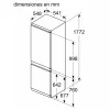 Frigorífico Combi Integrable 177 cm Cíclico Clase E Sistema de Puerta Deslizante Acero Antihuellas BOSCH KIV86VSE0