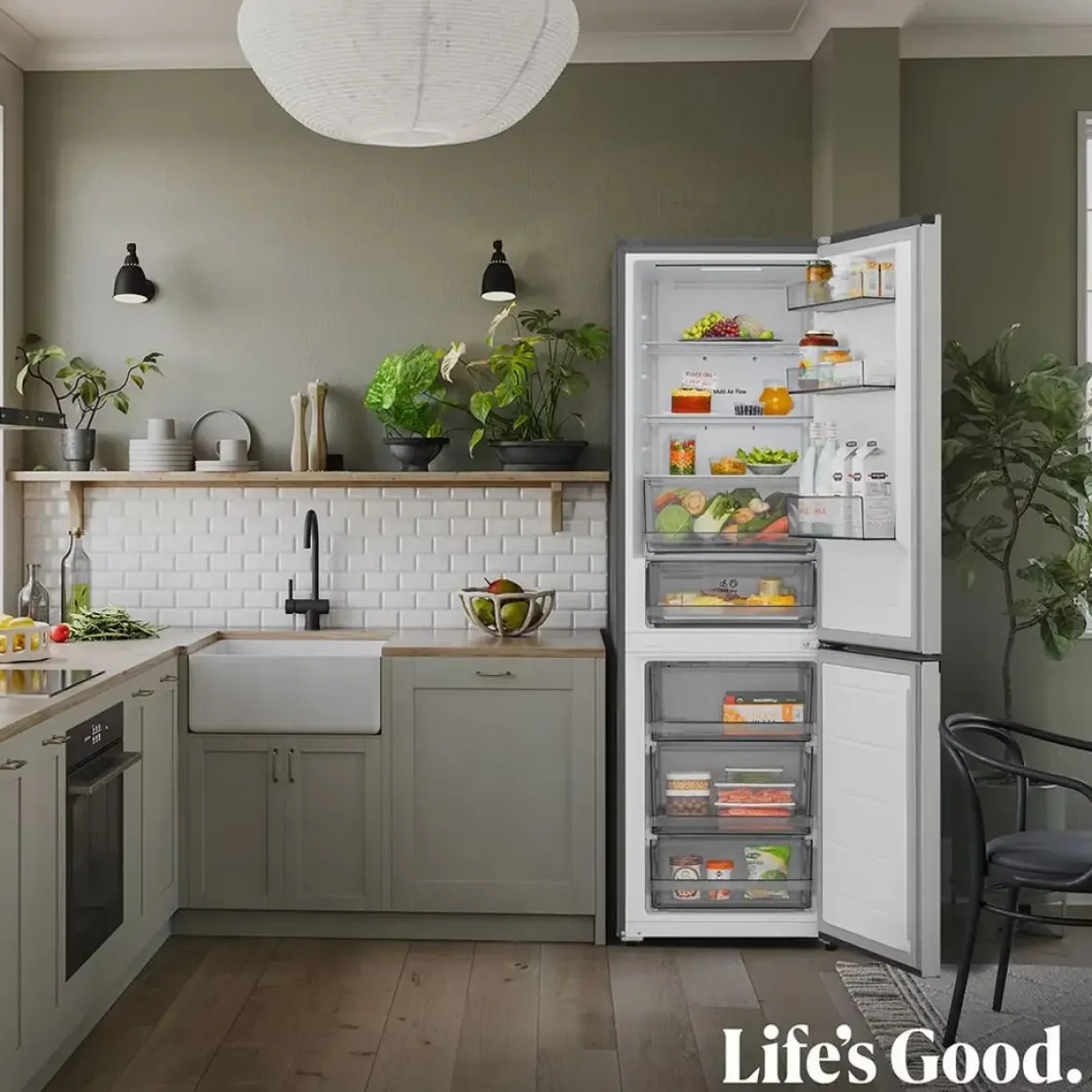 Frigorífico Combi LG Inox Door Cooling GSJ11Y
