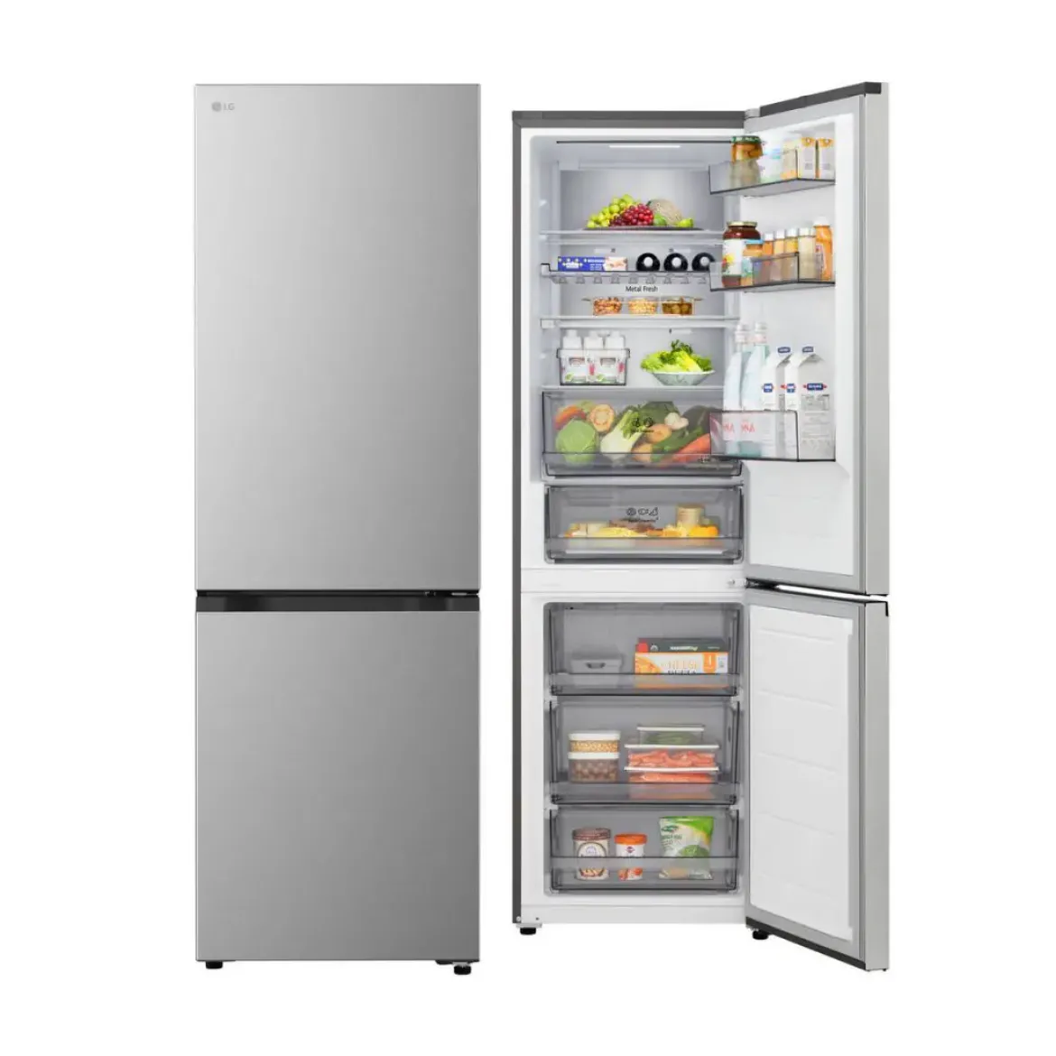 Frigorífico Combi LG No Frost Inox Antihuellas 333L GBBS514CPY