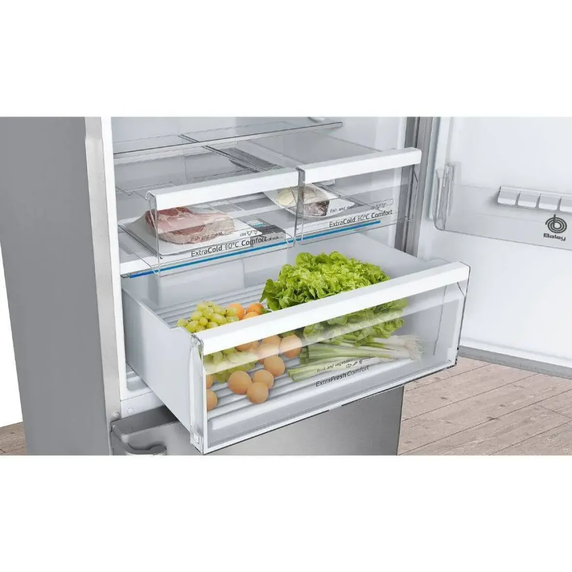 Frigorífico Combi 435L Inox Clase E BALAY 3KFE777XE
