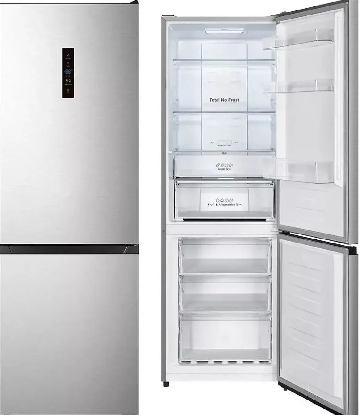 Frigorífico Combinado 186 cm 300 L Clase E No Frost INFINITON FGC853DX