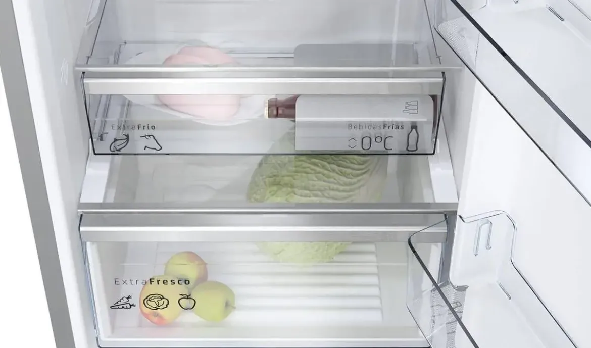 Frigorífico Combinado No Frost Cristal Blanco BALAY 3KFC869BI
