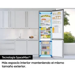 Frigorífico Combinado SAMSUNG No Frost 200cm Inox Smart WiFi RB38C603DSA