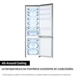 Frigorífico Combinado SAMSUNG No Frost 200cm Inox Smart WiFi RB38C603DSA